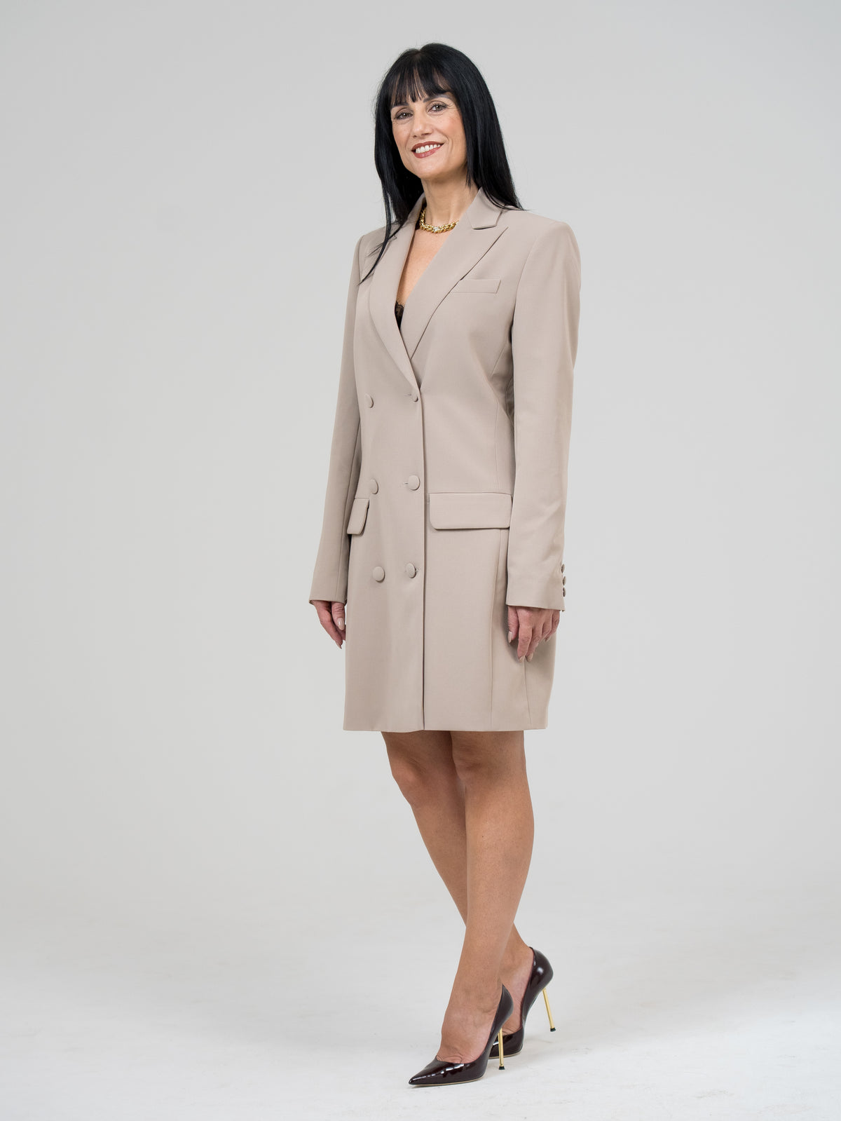 Entelier Abito a Giacca Beige