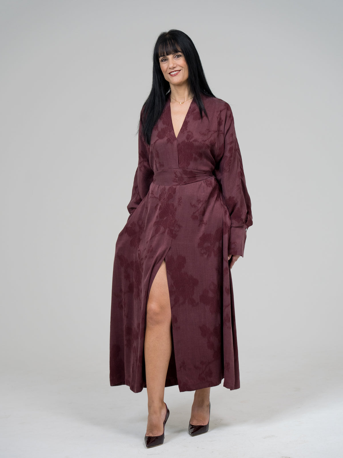 Eikoai Abito Freya Kimono Bordeaux