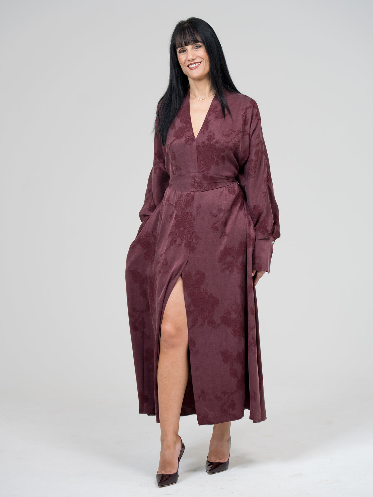 Eikoai Abito Freya Kimono Bordeaux