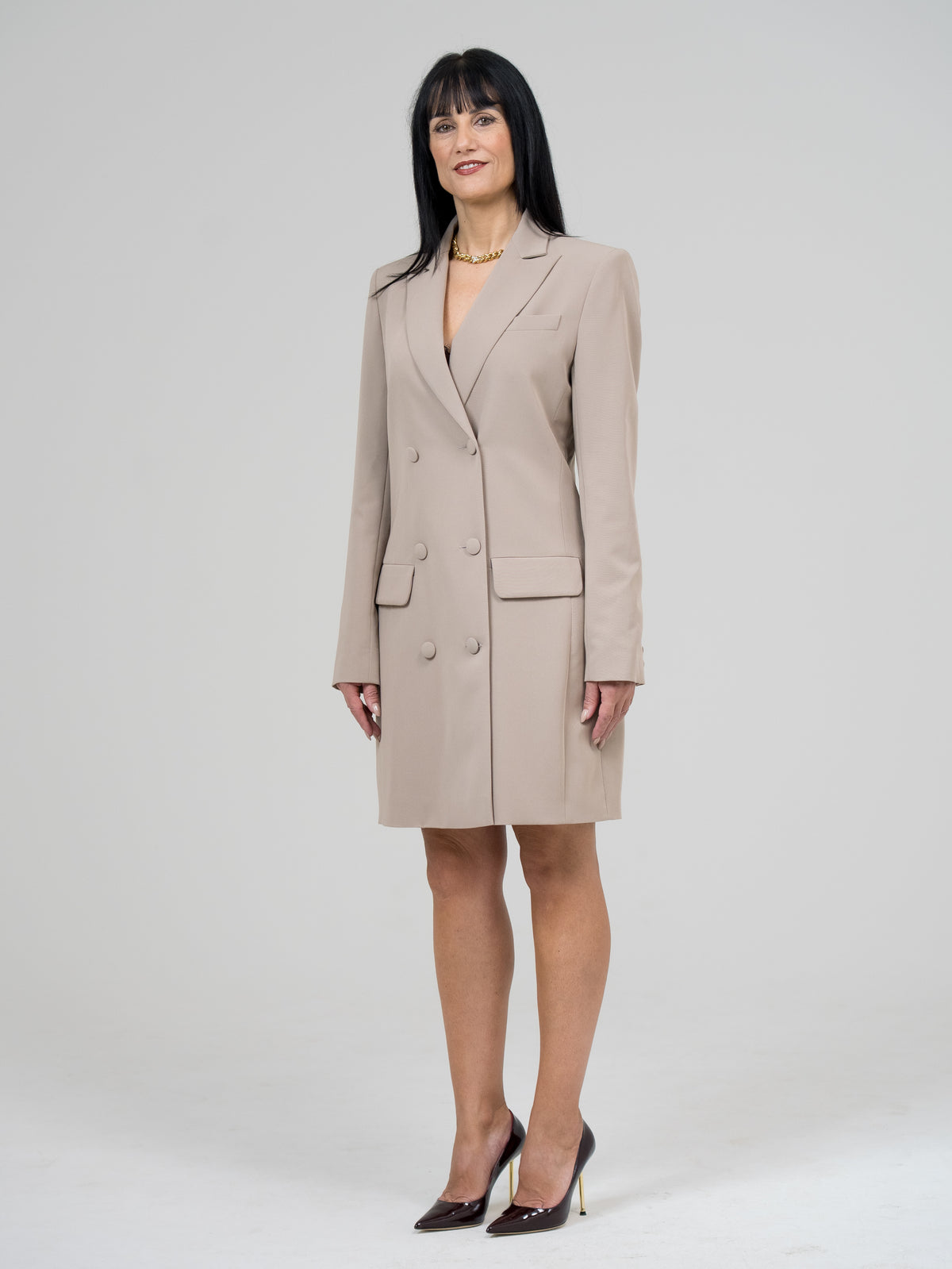 Entelier Abito a Giacca Beige