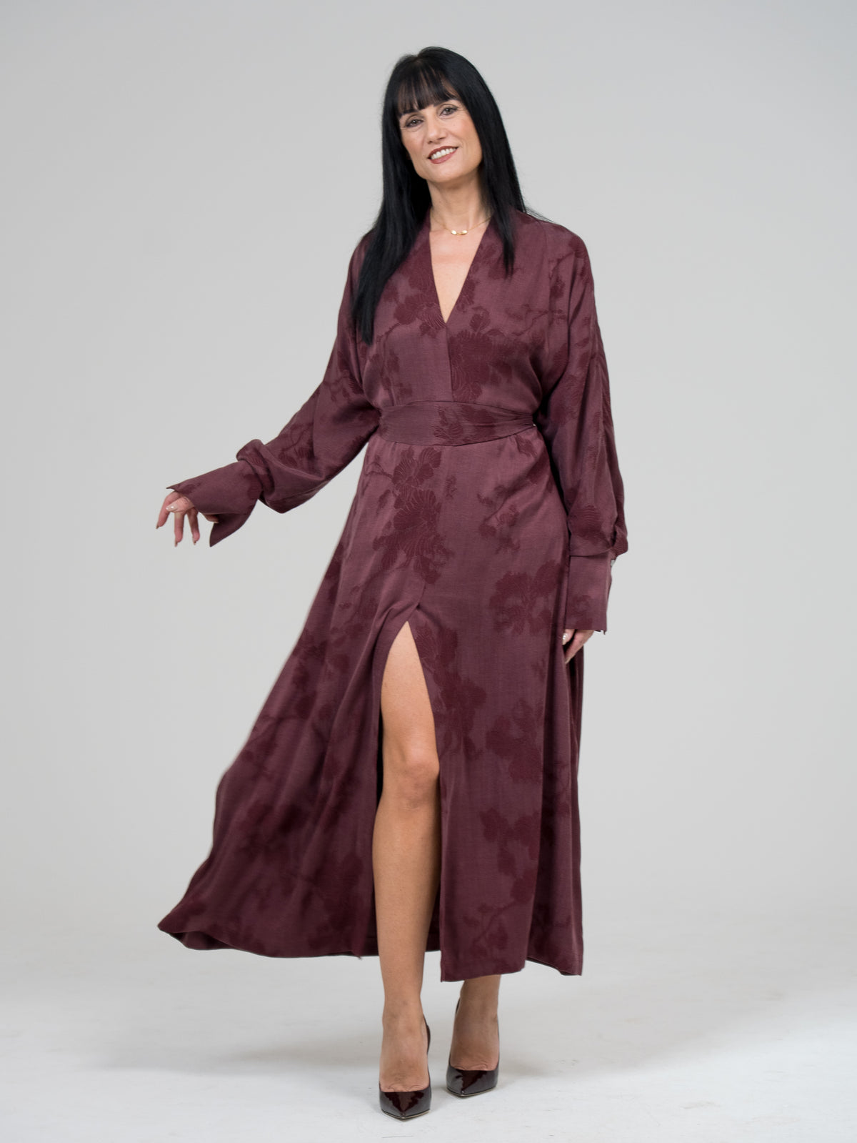 Eikoai Abito Freya Kimono Bordeaux